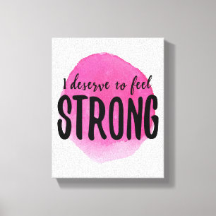 morning positive affirmations to work hard canvas print