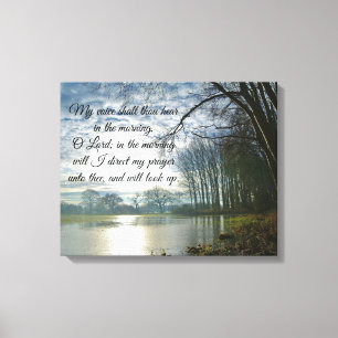 Morning Prayer Bible Verse Canvas