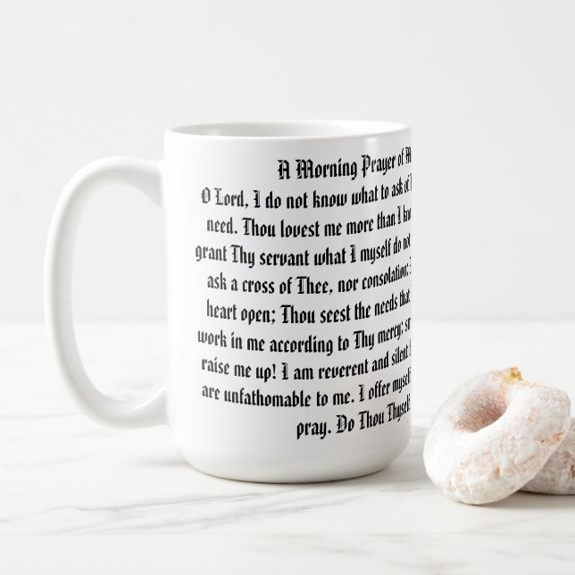 Morning Prayer Coffee Mug (With Donut)