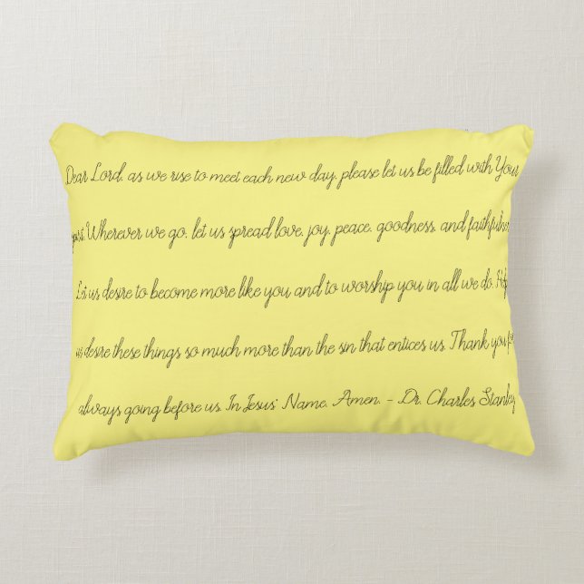 Morning prayer pillow (Front)