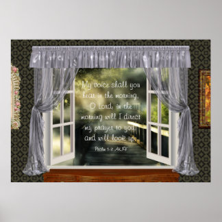 Morning Prayer Scripture Poster