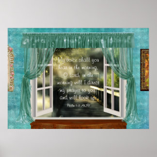Morning Prayer Scripture Poster