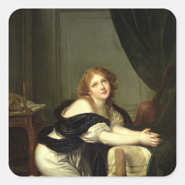 Morning Prayer Square Sticker (Front)