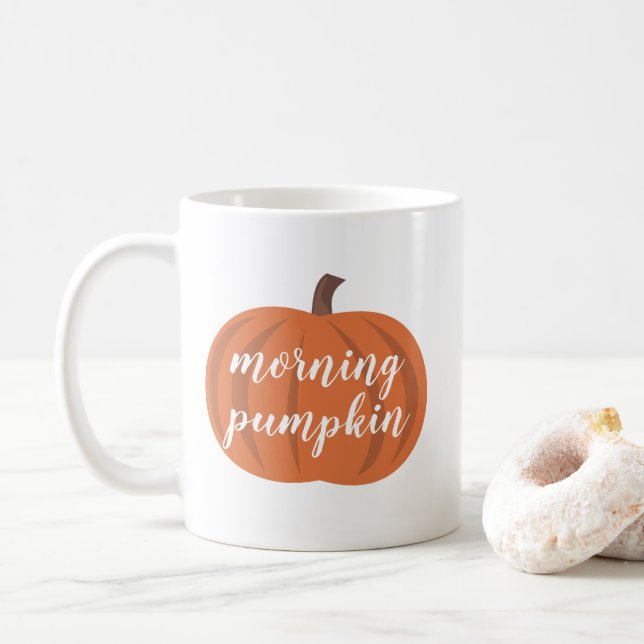 Morning Pumpkin Coffee Mug (With Donut)