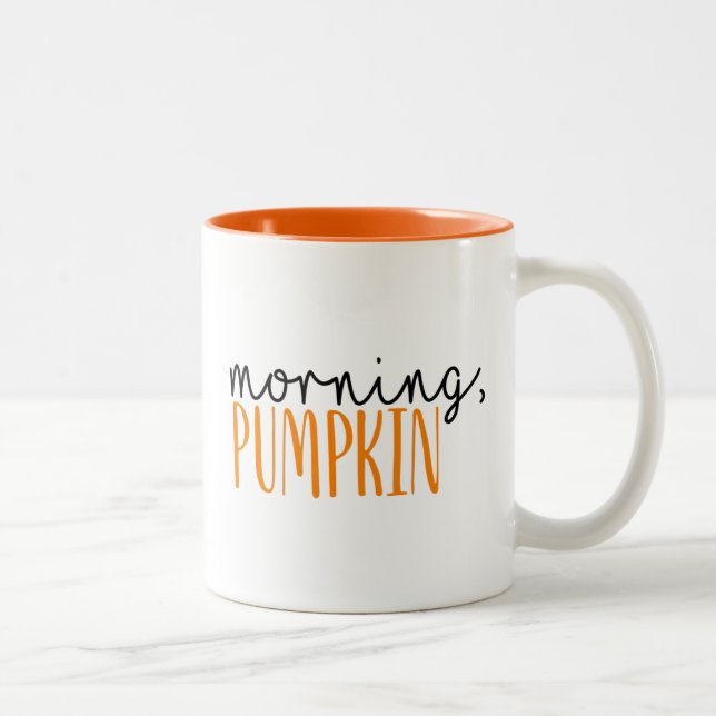 Morning Pumpkin Fall Coffee Mug (Right)