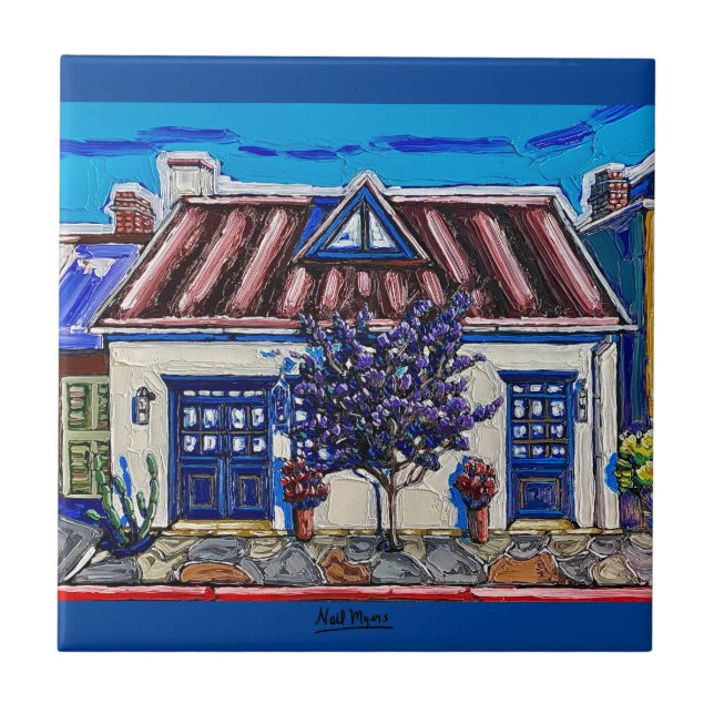 Morning Radiance, Tucson Barrio Tile (Front)