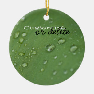 Morning Rain; Customisable Ceramic Tree Decoration