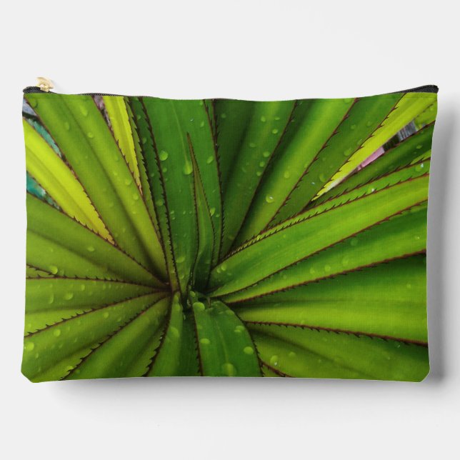 Morning Rain on the Screw Pine Accessory Pouch  (Front)