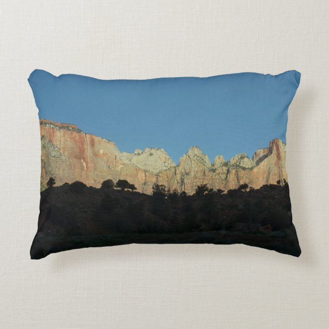 Morning Red Rocks at Zion National Park Decorative Cushion (Front)