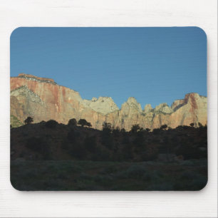 Morning Red Rocks at Zion National Park Mouse Mat