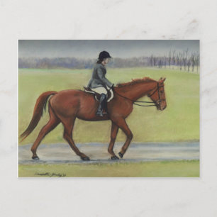 Morning Ride Horse Art Post Card