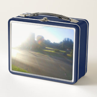 Morning Ride Metal Lunch Box