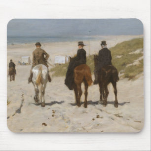Morning Ride on the Beach - Anton Mauve Mouse Mat