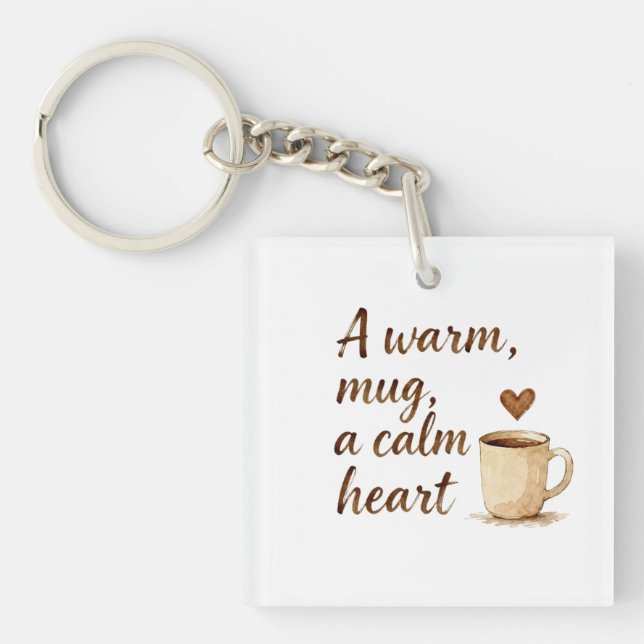 Morning Rituals & Inner Calm Key Ring (Front)