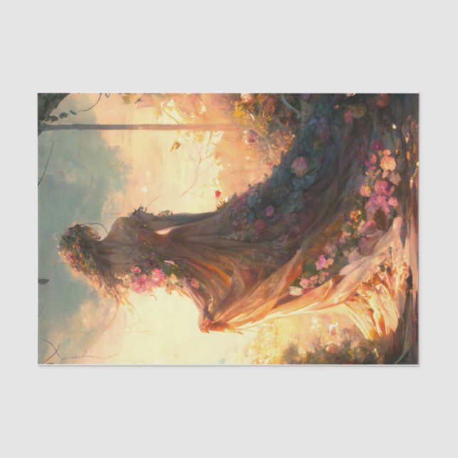 Morning Rose Tissue Paper (Front)