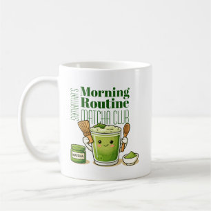 Morning Routine Matcha Club Personaliezed Tea Mug