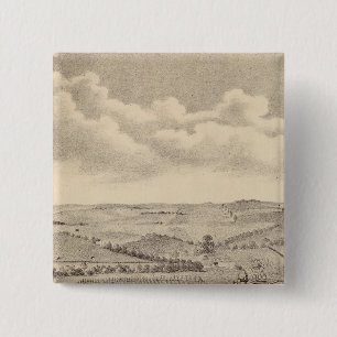 Morning scene, JD Rivers stock farm 15 Cm Square Badge