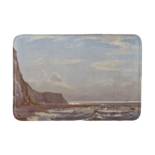 Morning Seashore on the Isle of Wight (by Talmage) Bath Mat