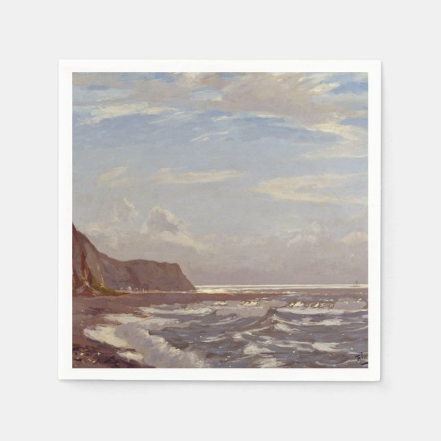 Morning Seashore on the Isle of Wight Napkin (Front)