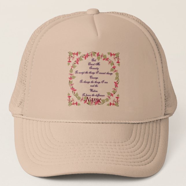 Morning Serenity Prayer  hat (Front)