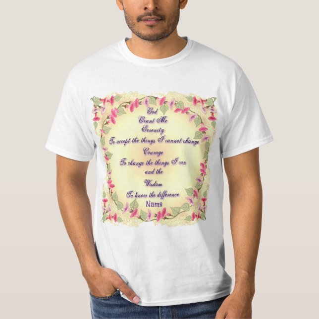 Morning Serenity Prayer   T-Shirt (Front)