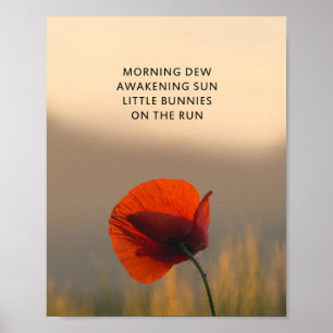 Morning - Short Poem Poster