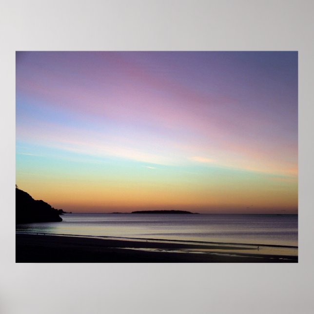 Morning Sky at Singing Beach Poster (Front)