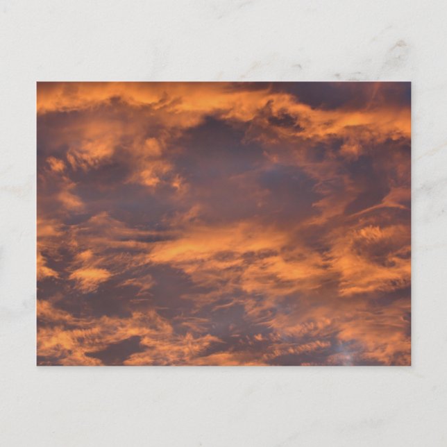 Morning Sky Clouds Nature Photography Postcard (Front)