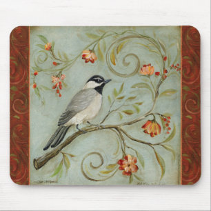 Morning Song Chickadee by Kate McRostie Mouse Mat