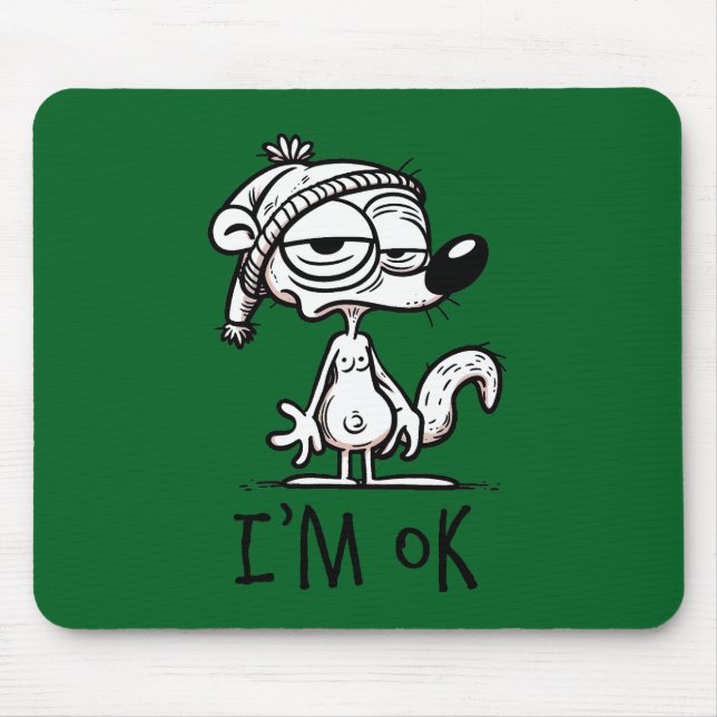 Morning Squirrel Mouse Mat (Front)