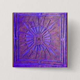 MORNING STAR 15 CM SQUARE BADGE