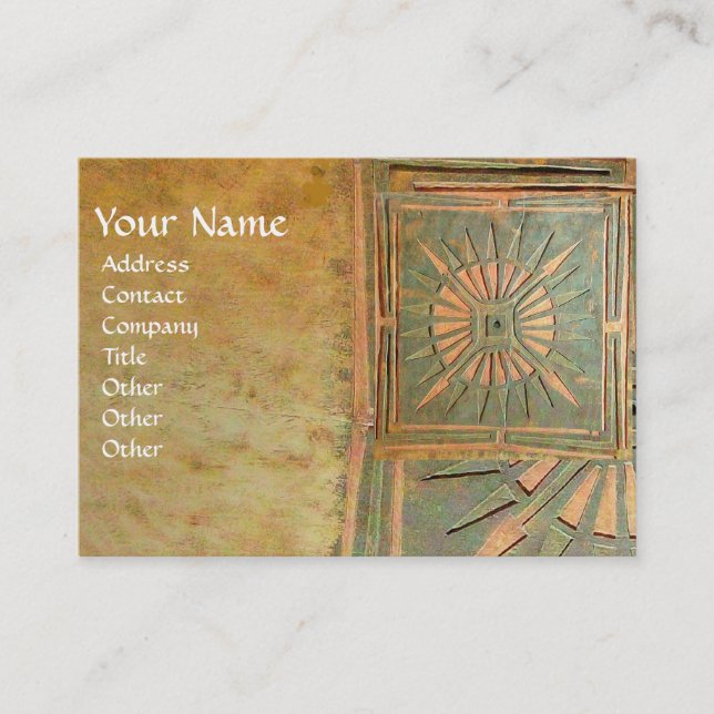 MORNING STAR 2 , MONOGRAM BUSINESS CARD (Front)