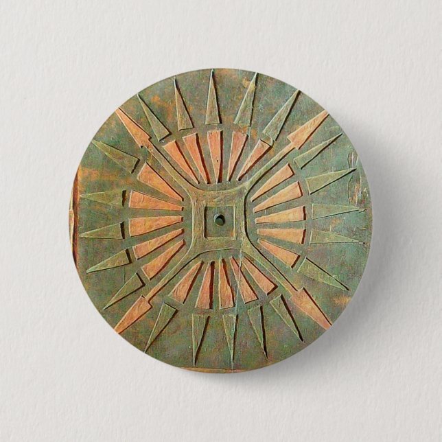 MORNING STAR 6 CM ROUND BADGE (Front)