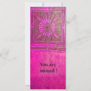 MORNING STAR , antique pink violet Invitation