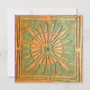 MORNING STAR , antique yellow green,white Announcement