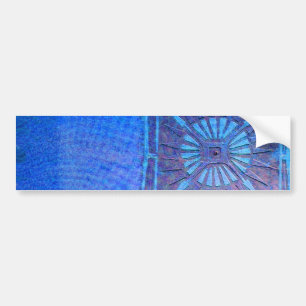 MORNING STAR  Blue, Monogram Bumper Sticker