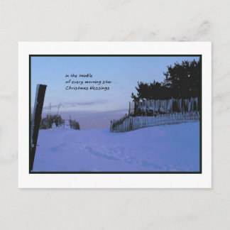 Morning Star Christmas Holiday Postcard