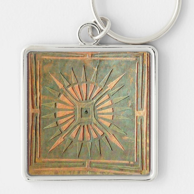 MORNING STAR ,green,brown yellow Key Ring (Front)