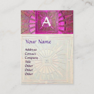 MORNING STAR , MONOGRAM BUSINESS CARD