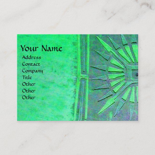 MORNING STAR , MONOGRAM BUSINESS CARD (Front)