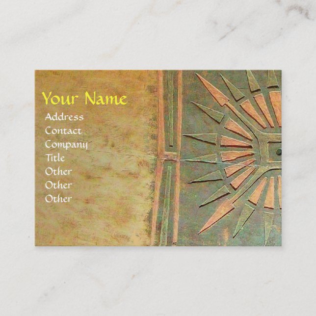 MORNING STAR , MONOGRAM BUSINESS CARD (Front)