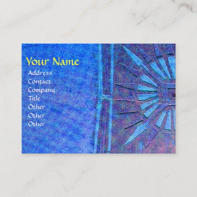 MORNING STAR , MONOGRAM BUSINESS CARD (Front)