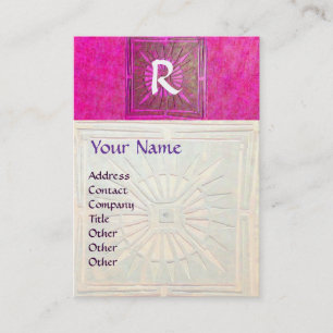 MORNING STAR , MONOGRAM BUSINESS CARD