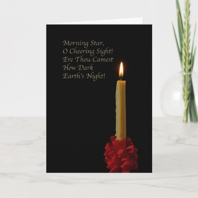 Morning Star, Oh Cheering Sight Holiday Card (Front)