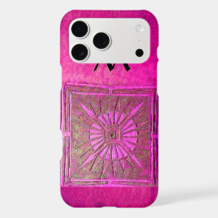 MORNING STAR, Pink,Fuchsia Black Monogram
