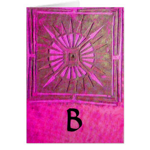 MORNING STAR Pink,Fuchsia Black, Monogram