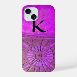 MORNING STAR , Purple ,Black, Monogram iPhone 15 Case