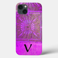 MORNING STAR , Purple,Black,Violet Monogram