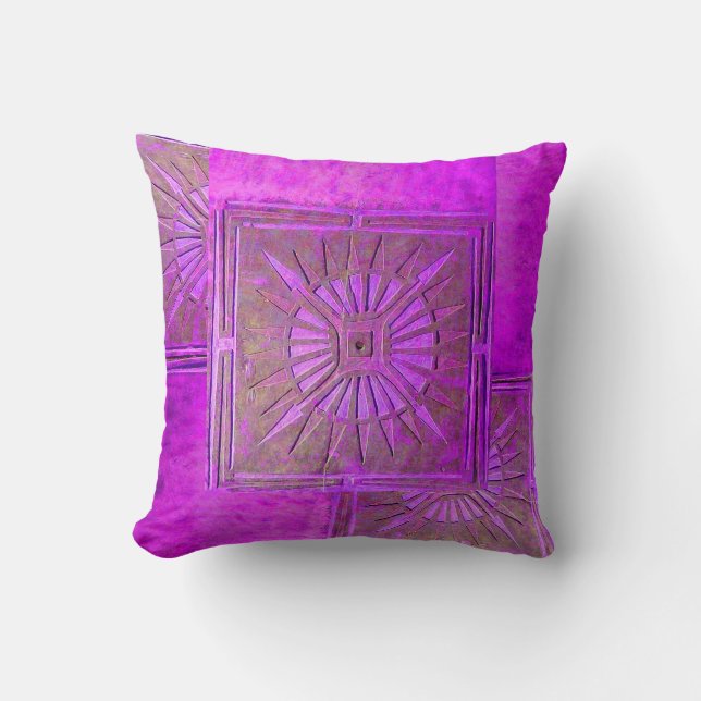 MORNING STAR ,Purple,Violet Cushion (Front)