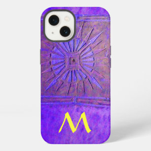 MORNING STAR ,Purple,Violet Yellow Monogram Case- iPhone 13 Case